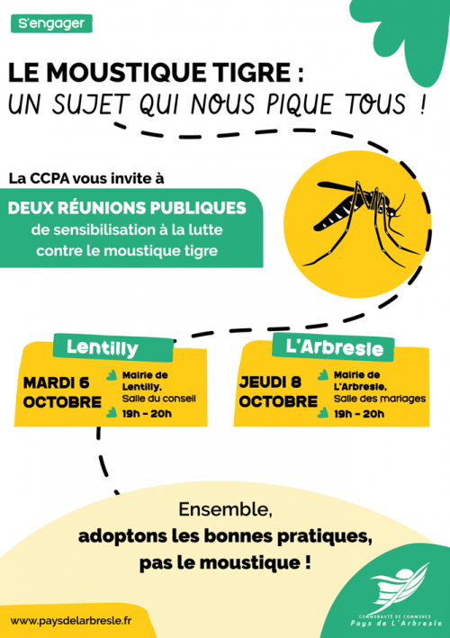 Moustique tigre : une réunion publique à L’Arbresle