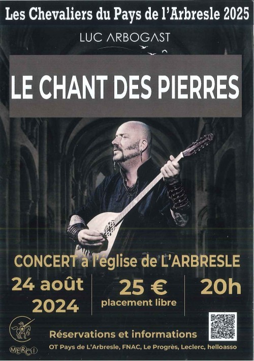 Concert : LUC ARBOGAST à L’Arbresle !