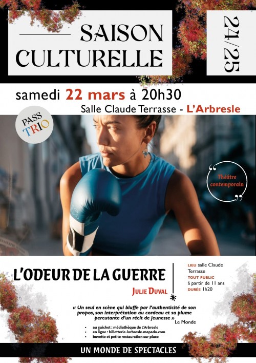 Théâtre : "L'odeur de la guerre"