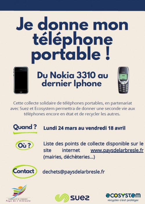 Du 24 mars au 18 avril, donnez une seconde vie à vos vieux téléphones !