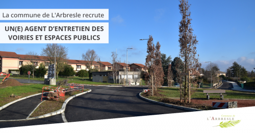 La mairie recrute : un(e) agent d'entretien des voiries et espaces publics
