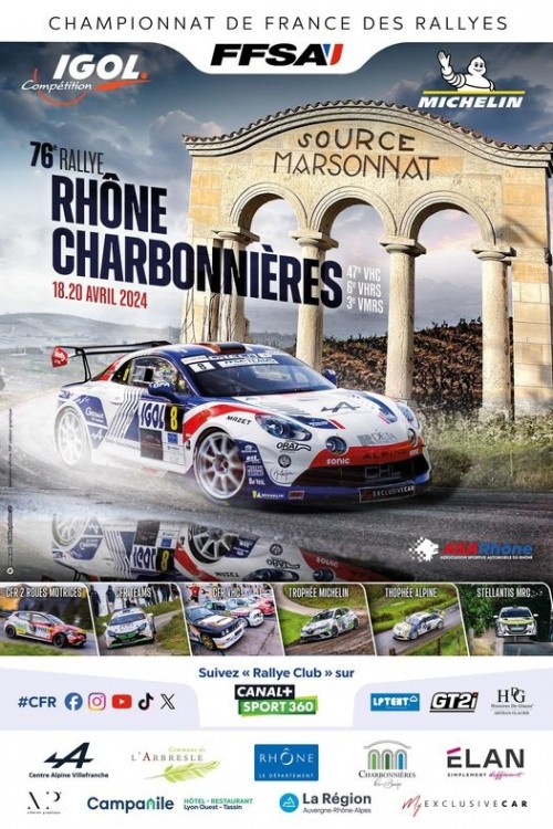 Evénement : la commune de L’Arbresle accueille le parc assistance du Rallye de Charbonnières !