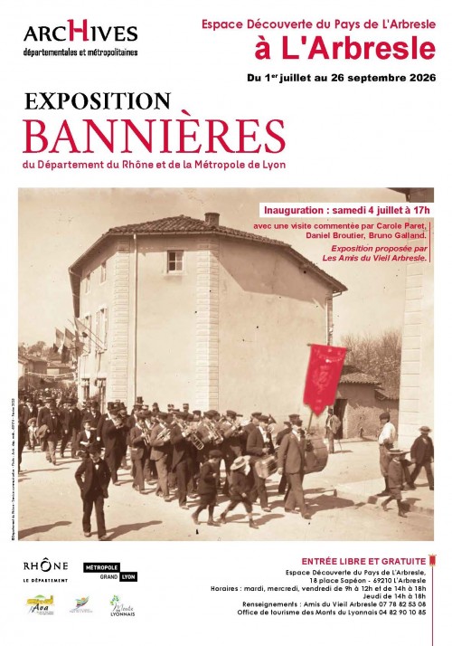 Exposition "Histoire des bannières du Rhône"