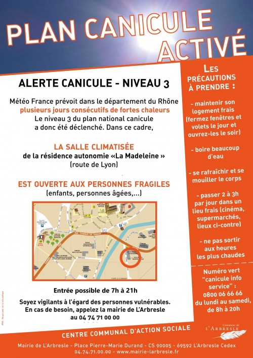 Alerte orange canicule