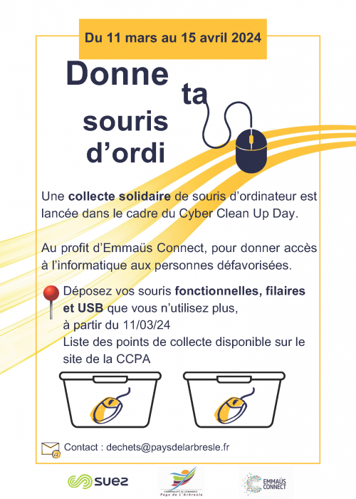 Collecte solidaire : recyclez vos souris d'ordinateur !