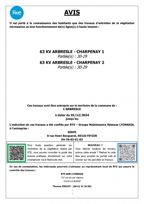 INFO TRAVAUX – ENTRETIEN DE LA VÉGÉTATION