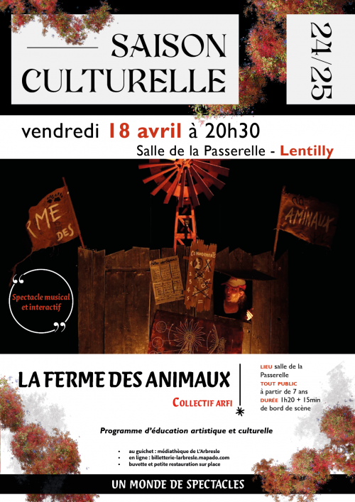 SPECTACLE INTERACTIF - LA FERME DES ANIMAUX