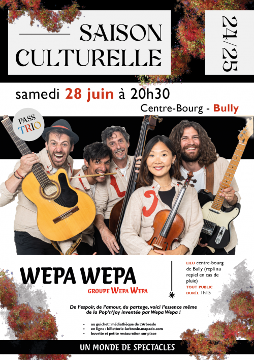 Saison culturelle : concert WEPA WEPA
