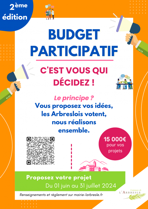 15 000€ pour vos projets, c'est vous qui décidez !