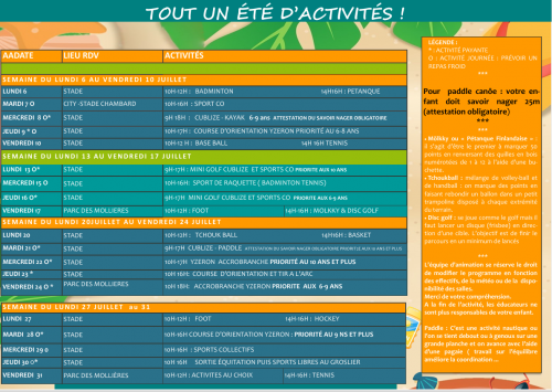 EMS : les inscriptions sont ouvertes pour les vacances d'été