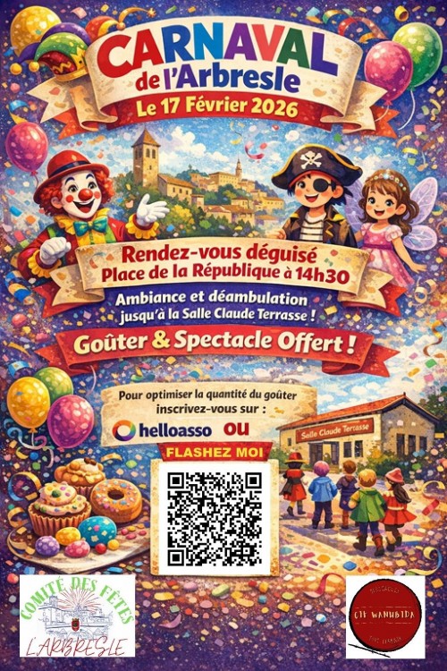 Le Comité des fêtes vous invite à son carnaval