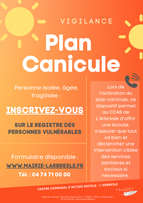 Plan canicule : vigilance personnes vulnérables