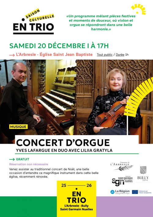CONCERT D’ORGUE et VIOLON