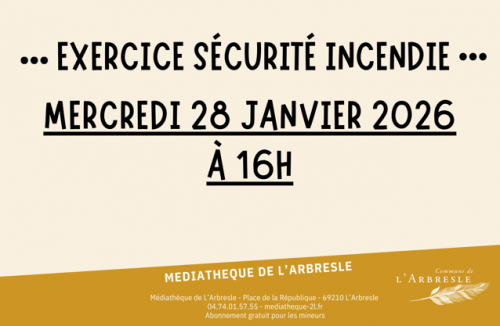 Exercice d’évacuation à la Médiathèque