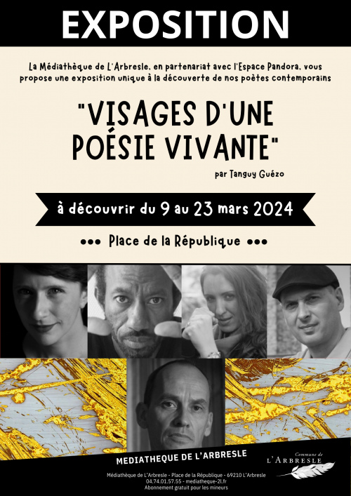 Exposition - place de la République "Visages d'une poésie vivante"