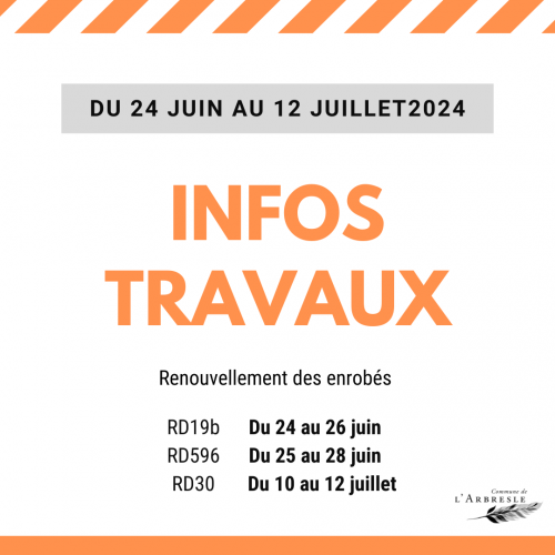Renouvellement enrobés routes départementales