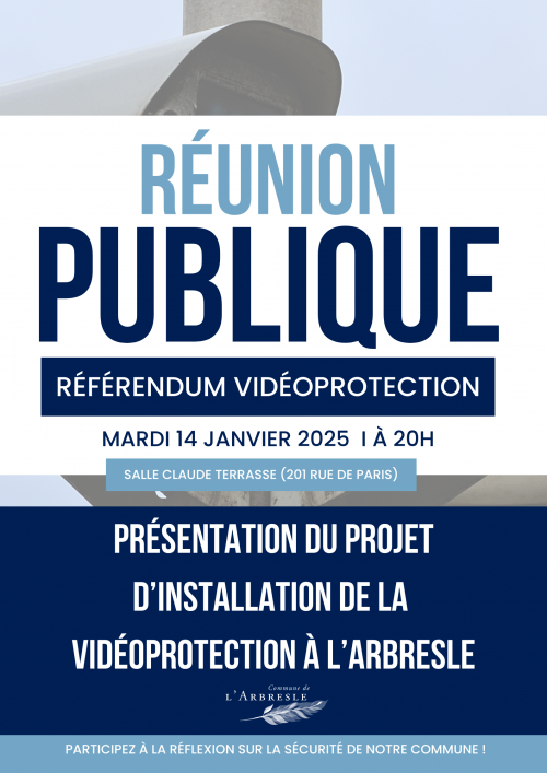 Réunion publique : présentation du projet de vidéoprotection