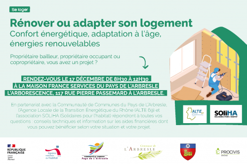 Rénover ou adapter son logement rendez-vous 17 décembre !