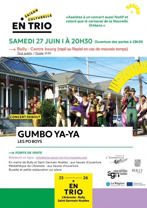 Gumbo Ya-Ya : concert debout des Po' Boys