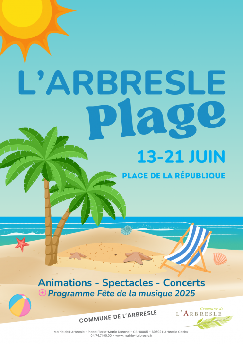 En route pour l’été avec L’Arbresle Plage 2025 ! 