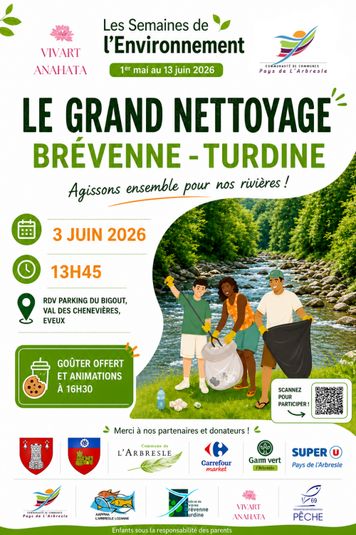 Grand nettoyage de la Brévenne et de la Turdine