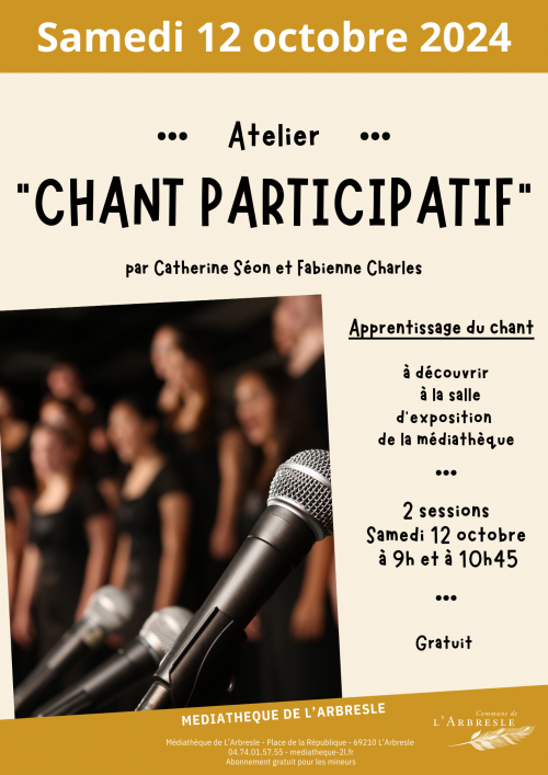 Ateliers chant participatif