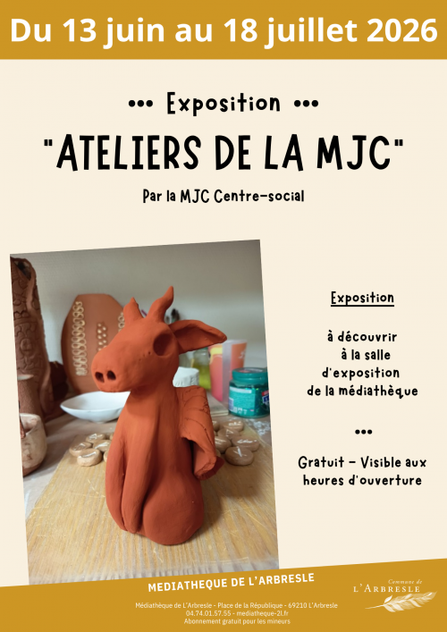 Exposition de la MJC à la médiathèque