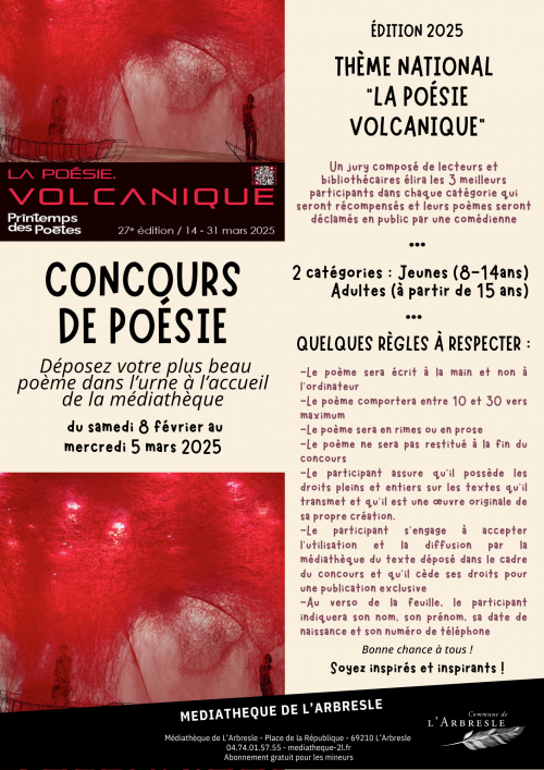 PRINTEMPS DES POÈTES : CONCOURS DE POÉSIE