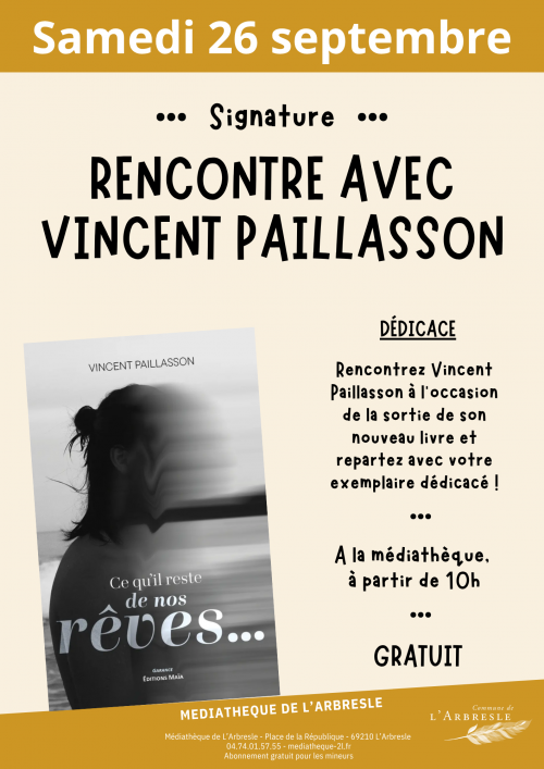Rencontre et dédicaces à la médiathèque