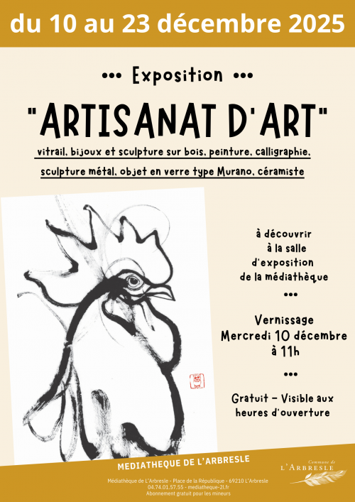 Exposition : "Artisanat d'art"