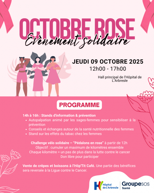 Octobre rose à l'hôpital de L'Arbresle