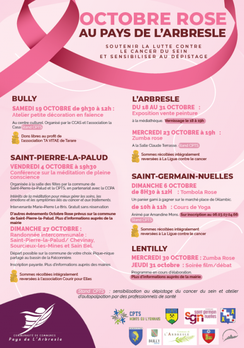 Octobre rose au Pays de L'Arbresle 