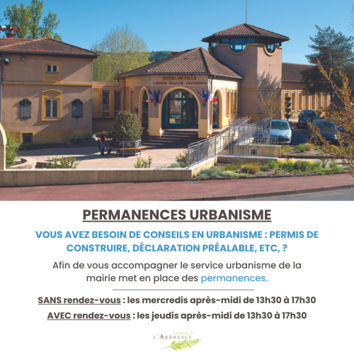 Permanences urbanisme