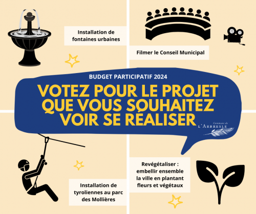 Budget participatif : votez pour votre projet préféré !