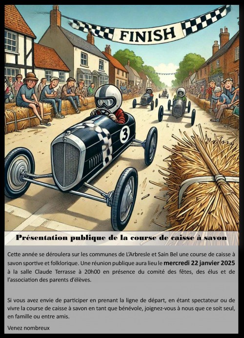 UNE COURSE DE CAISSES A SAVON A L'ARBRESLE !