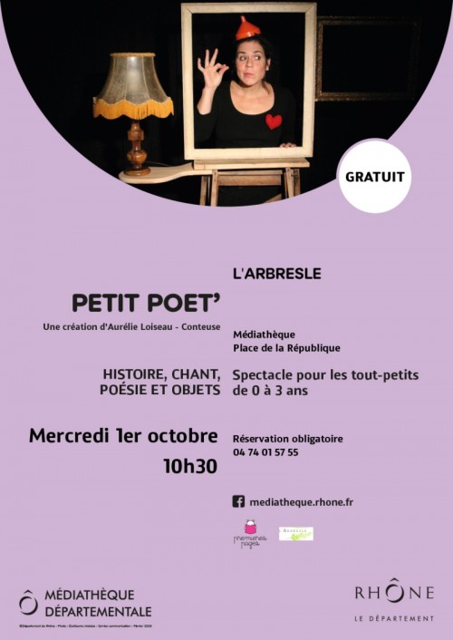 Spectacle tout-petits : Petit Poët’