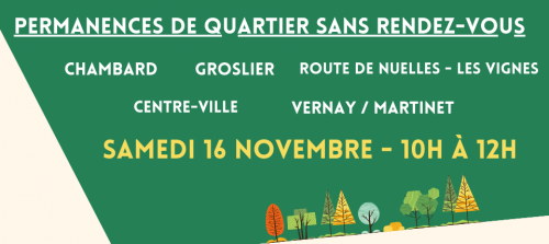 PERMANENCES DE QUARTIER : VENEZ ECHANGER !