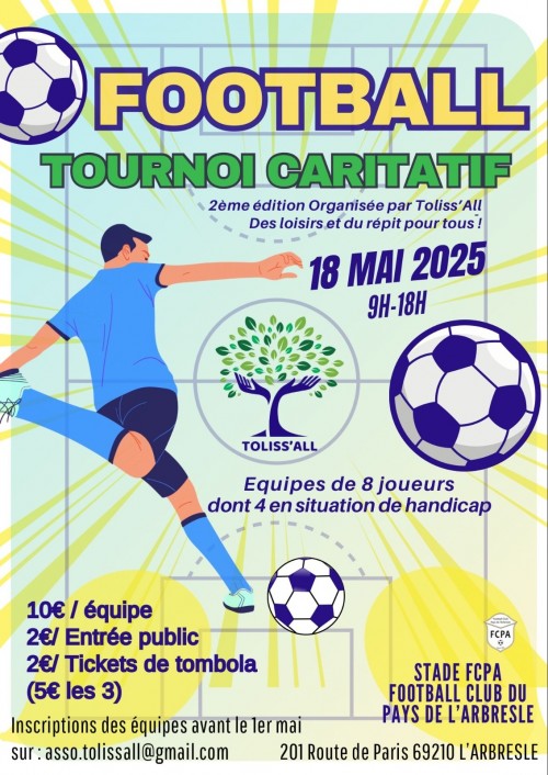 FCPA : Tournoi caritatif Toliss'all