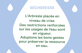 Sécheresse et restrictions d’eau